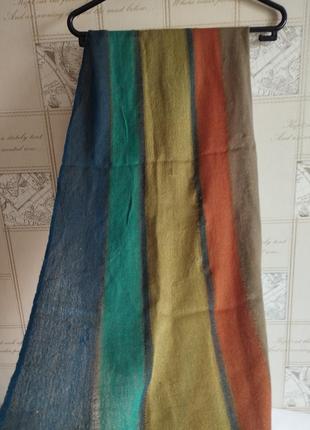 Spirit of the andes шарф с бахромой беби альпака и шелк5 фото