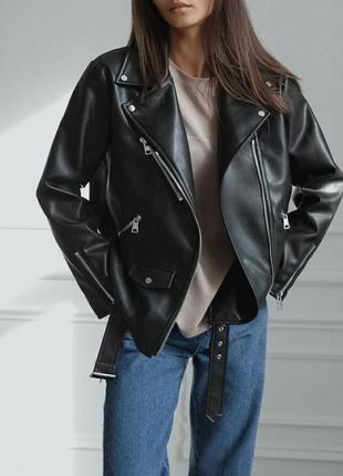 Кожанка косуха pull&bear m 2