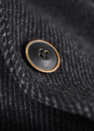 Paul kehl zurich мужское шерстяное серое графитовое пальто в полоску размер s8 фото