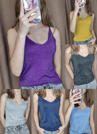 Базовая майка с люрексом👆👆👆
размер единственный 42-46