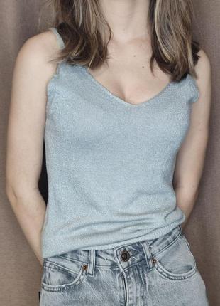 Базовая майка с люрексом👆👆👆
размер единственный 42-467 фото