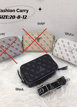 Женская сумка guess zippy snapshot black 21 х 12.5 х 7 см (любая вторая вещь со скидкой 20%*)