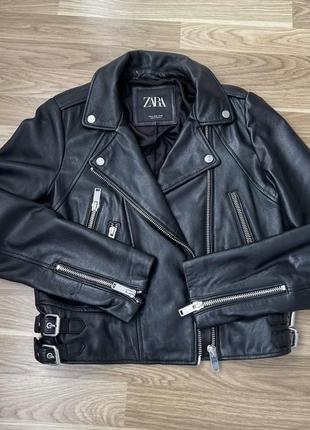 Косуха кожаная zara