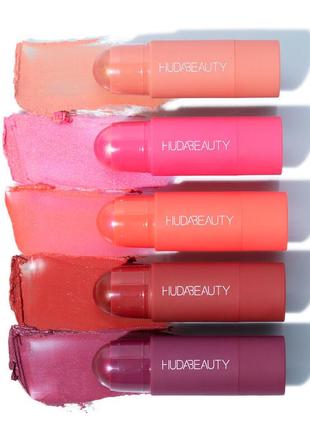 Huda beauty cheeky tint cream blush stick румяна в стеку в оттенке coral cutie8 фото