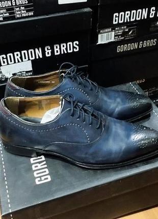 Шикарные кожаные туфли признанного бренда мужской обуви из нимечки gordon &amp; bros