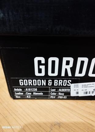 Шикарные кожаные туфли признанного бренда мужской обуви из нимечки gordon &amp; bros6 фото