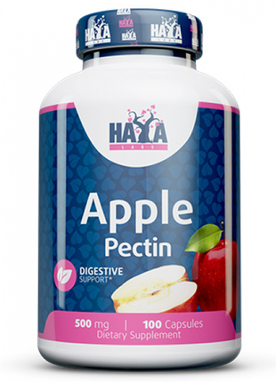 Яблучний пектин haya labs apple pectin 500mg - 100 капс