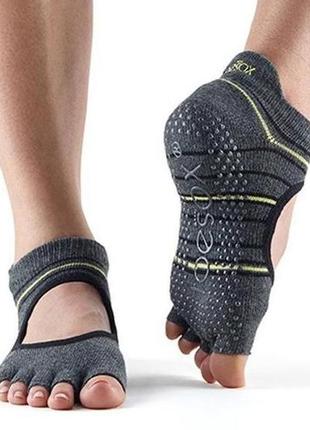 Шкарпетки для йоги toesox half toe bellarina grip amped m (39-42.5)