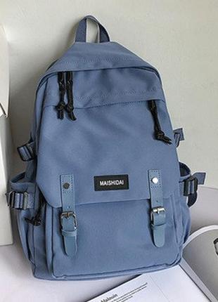 Спортивный городской однотонный рюкзак для девушки