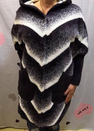 Шикарне пальто з альпаки щільне і тепле туреччина батал люкс якість1 фото