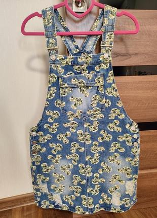 Джинсовый сарафан