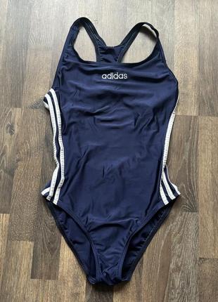 Винтажный купальник литой винтаж adidas с открытой спинкой