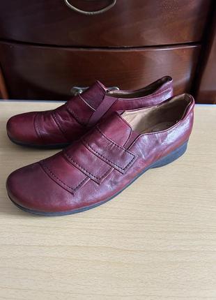 Кожаные туфли р.42, стелька 27,7 см, на среднюю ногу2 фото