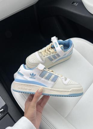 Adidas forum blue white