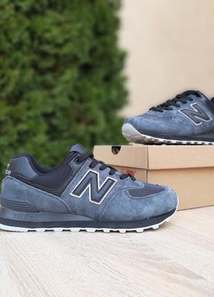 Кросівки new balance 574 сірі на світлій6 фото