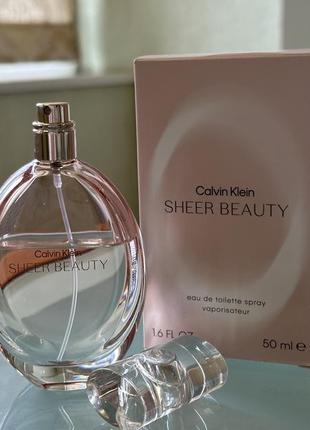 Calvin klein sheer beauty, оригинал!4 фото