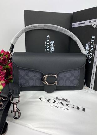 Сумка женская coach tabby black коач1 фото