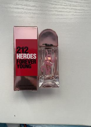 Carolina herrera 212 heroes forever young миниатюра 7 мл1 фото