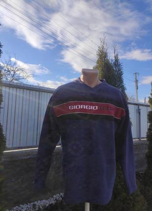 Мужская флисовая кофта пуловер m/l( р210)7 фото