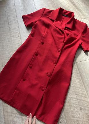 Красное платье - жакет4 фото