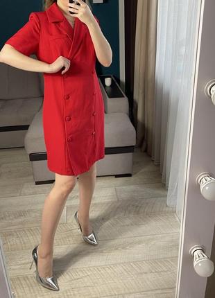 Красное платье - жакет5 фото