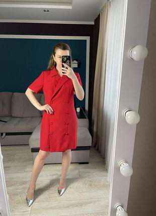 Красное платье - жакет6 фото