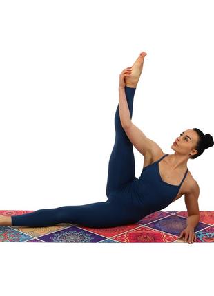 Килимок для йоги замшевий 💣розмір 183x61x0,1см5 фото