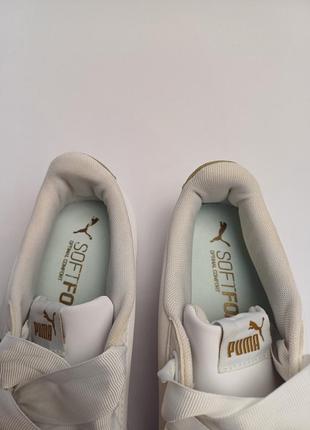 Puma basket, белые кеды, кроссовки4 фото