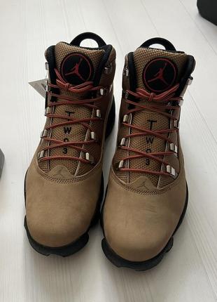 Кросівки air jordan winterized 6 rings shoes brown2 фото