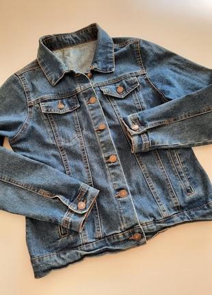Красивая базовая джинсовая курточка, размер s, m, l2 фото