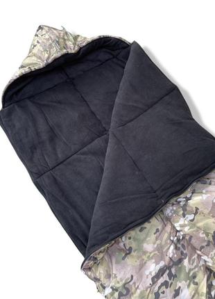 Спальный мешок зимний с флисом (одеяло с капюшоном) мультикам 210х73 см3 фото