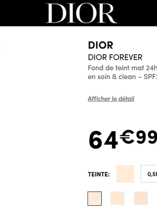 Тональна основа dior forever teint tenue 24h haute perfection8 фото