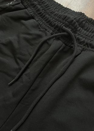 Штаны спортивные трикотажные джогеры черные новые7 фото