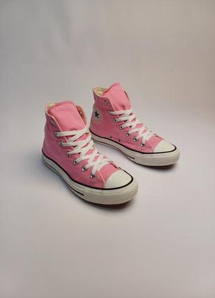 Converse 37.5, розовые высокие кеды