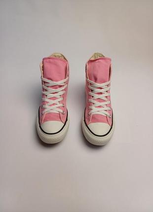 Converse 37.5, розовые высокие кеды2 фото