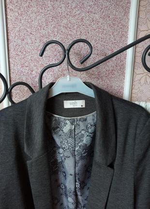 Красивый серый пиджак wallis 18 размер.3 фото