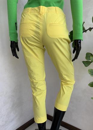 Marella яркие желтые брюки коттон9 фото