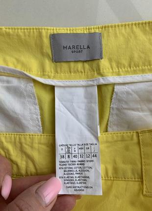 Marella яркие желтые брюки коттон3 фото