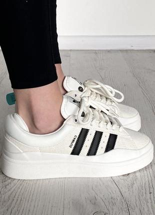 Кеды адедас бед бани кампус adidas bad bunny x interview white black