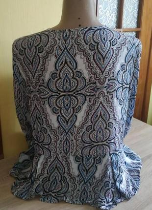 Нежная вискозная блузка в стиле бохо 48-502 фото