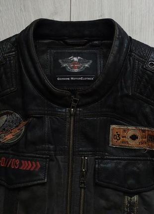 Жилет / безрукавка  harley-davidson men's victor textile &amp; leather zippered vest3 фото