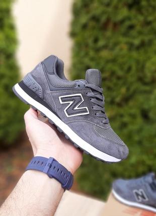 Кросівки new balance 574 classic темно сірі3 фото