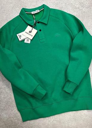 Кофта лонг поло в стиле lacoste