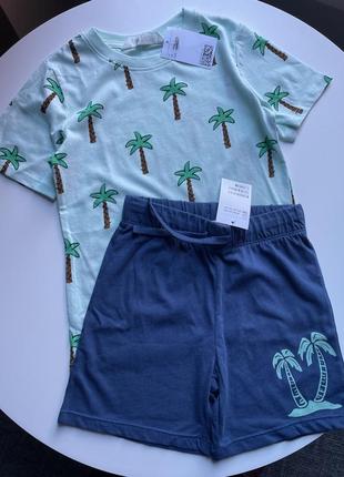 Костюм h&m на 4-6 р. (110-116) футболка та шорти