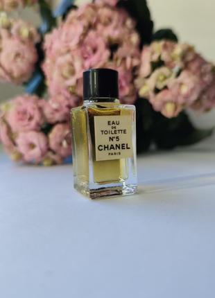 No 5 chanel, винтажная миниатюра, туалетная вода, 4 мл2 фото