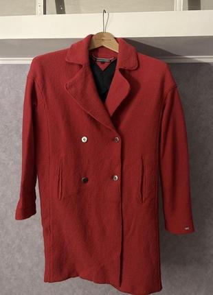 Пальто tommy hilfiger boiled wool topcoat1 фото