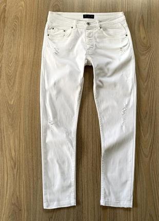 Мужские белые джинсы zara man2 фото