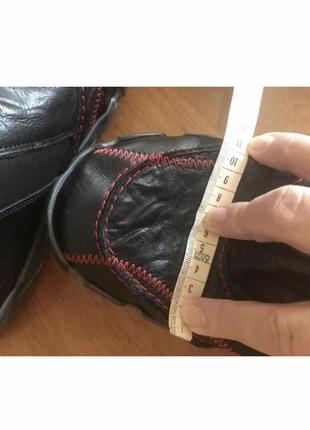 Кожаные утепленные туфли rieker 41 на широкую ногу2 фото