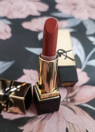 Yves saint laurent rouge pur couture caring satin lipstick with ceramides помада для губ7 фото