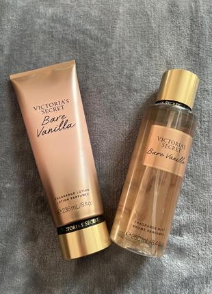 Набор городов+лосьон victoria’s secret bare vanilla оригинал